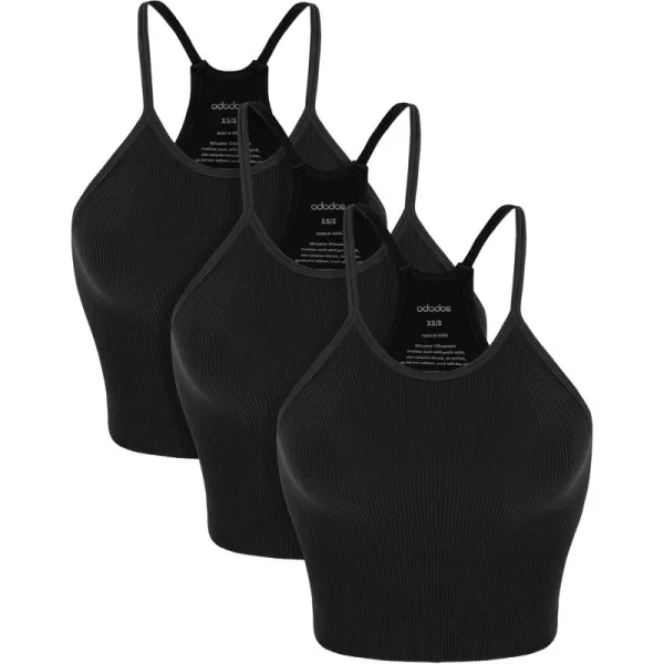 Black-3 Pack(long Crop)