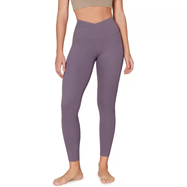ODODOS ODCLOUD Crossover 78 Leggings with Back Pocket for Women 23quot  25quot  28quot V High Wasit Lounge Yoga PantsAsh Violet
