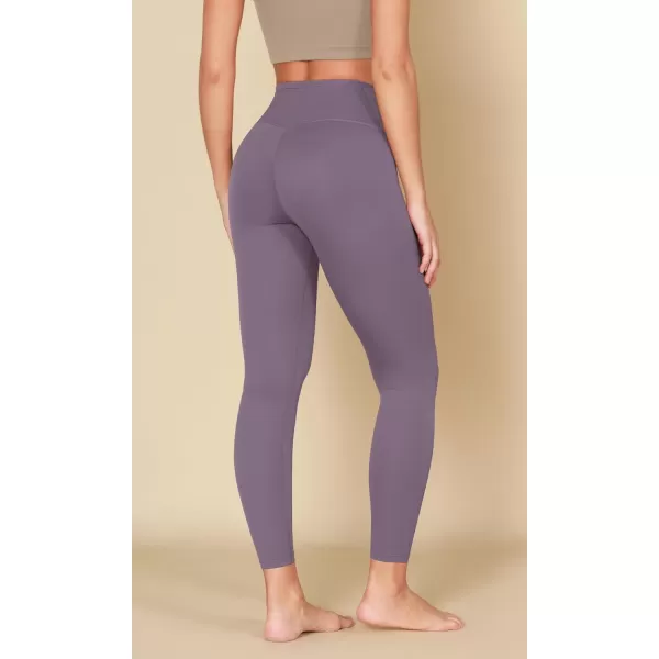 ODODOS ODCLOUD Crossover 78 Leggings with Back Pocket for Women 23quot  25quot  28quot V High Wasit Lounge Yoga PantsAsh Violet
