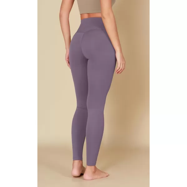ODODOS ODCLOUD Crossover 78 Leggings with Back Pocket for Women 23quot  25quot  28quot V High Wasit Lounge Yoga PantsAsh Violet