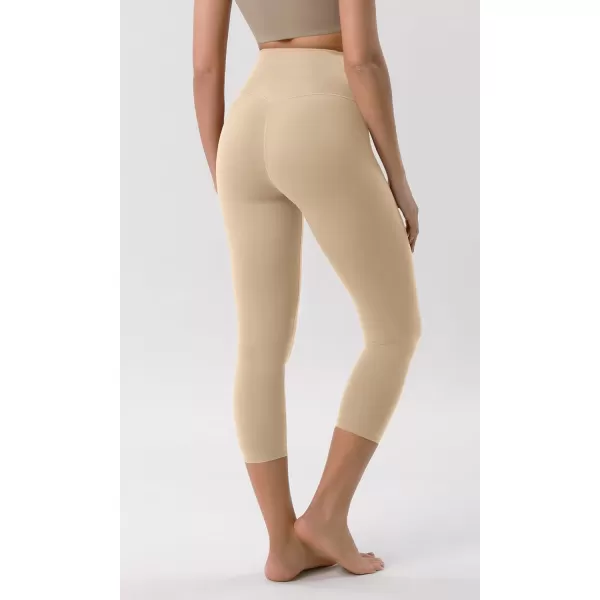 ODODOS ODCLOUD Crossover 78 Leggings with Back Pocket for Women 23quot  25quot  28quot V High Wasit Lounge Yoga PantsBeige