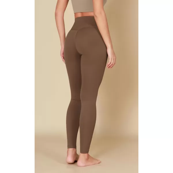 ODODOS ODCLOUD Crossover 78 Leggings with Back Pocket for Women 23quot  25quot  28quot V High Wasit Lounge Yoga PantsBrunette
