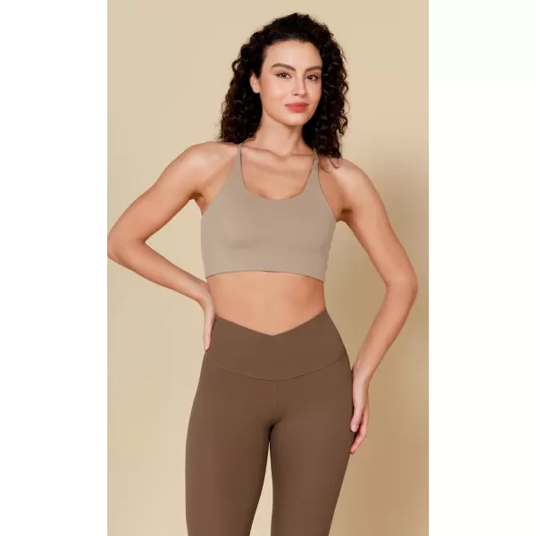 ODODOS ODCLOUD Crossover 78 Leggings with Back Pocket for Women 23quot  25quot  28quot V High Wasit Lounge Yoga PantsBrunette