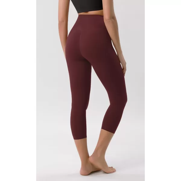 ODODOS ODCLOUD Crossover 78 Leggings with Back Pocket for Women 23quot  25quot  28quot V High Wasit Lounge Yoga PantsBurgundy