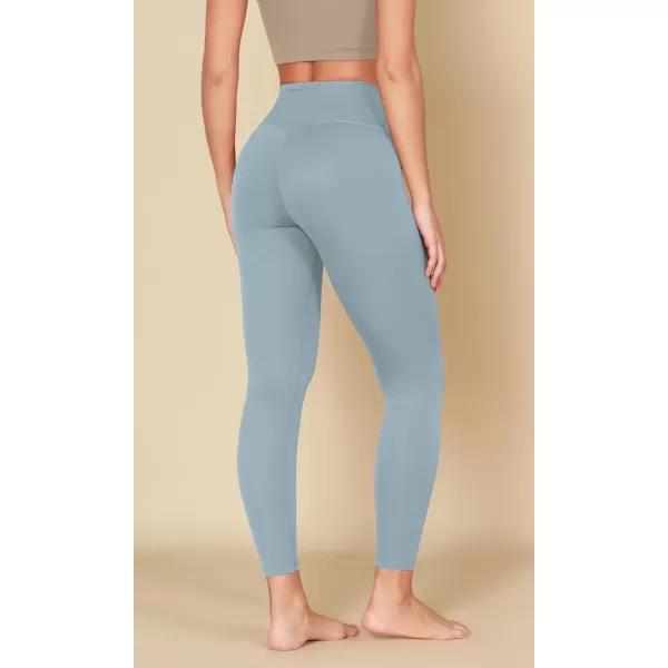 ODODOS ODCLOUD Crossover 78 Leggings with Back Pocket for Women 23quot  25quot  28quot V High Wasit Lounge Yoga PantsChambray