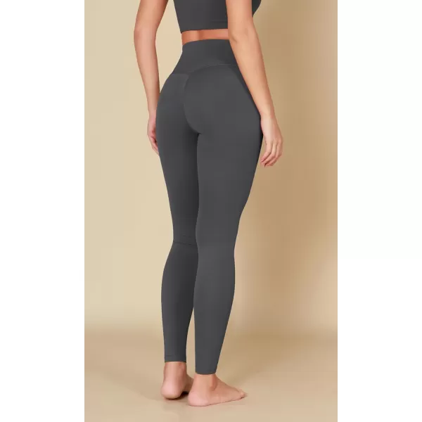 ODODOS ODCLOUD Crossover 78 Leggings with Back Pocket for Women 23quot  25quot  28quot V High Wasit Lounge Yoga PantsCharcoal