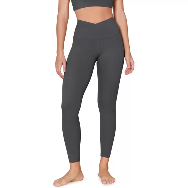 ODODOS ODCLOUD Crossover 78 Leggings with Back Pocket for Women 23quot  25quot  28quot V High Wasit Lounge Yoga PantsCharcoal
