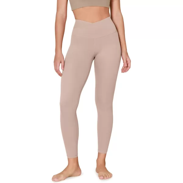 ODODOS ODCLOUD Crossover 78 Leggings with Back Pocket for Women 23quot  25quot  28quot V High Wasit Lounge Yoga PantsDusty Pink