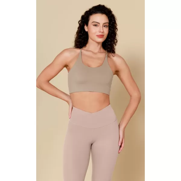 ODODOS ODCLOUD Crossover 78 Leggings with Back Pocket for Women 23quot  25quot  28quot V High Wasit Lounge Yoga PantsDusty Pink