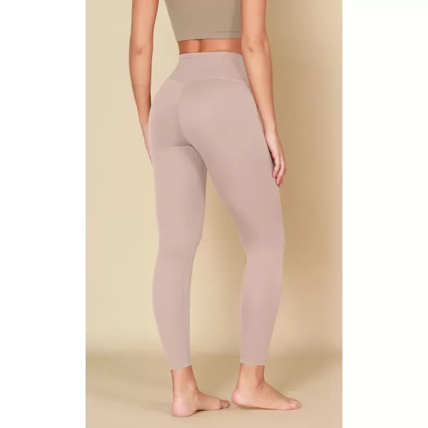 ODODOS ODCLOUD Crossover 78 Leggings with Back Pocket for Women 23quot  25quot  28quot V High Wasit Lounge Yoga PantsDusty Pink