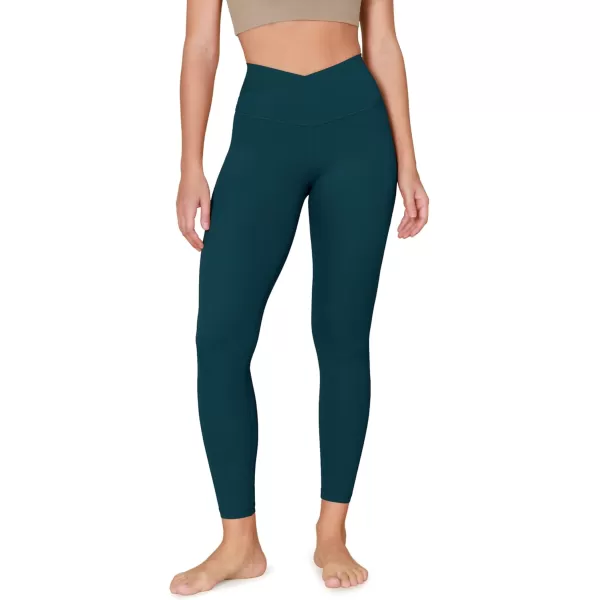 ODODOS ODCLOUD Crossover 78 Leggings with Back Pocket for Women 23quot  25quot  28quot V High Wasit Lounge Yoga PantsForest Teal