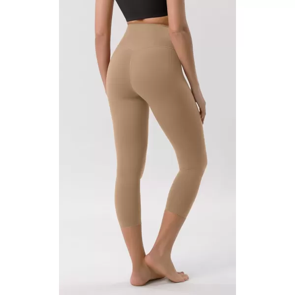 ODODOS ODCLOUD Crossover 78 Leggings with Back Pocket for Women 23quot  25quot  28quot V High Wasit Lounge Yoga PantsLight Brown