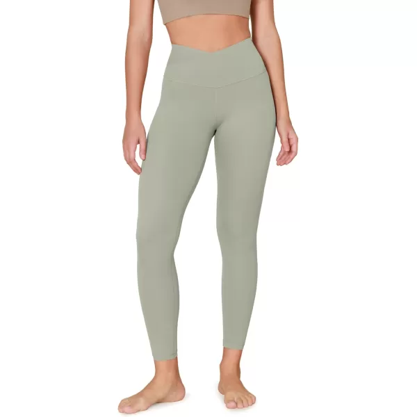 ODODOS ODCLOUD Crossover 78 Leggings with Back Pocket for Women 23quot  25quot  28quot V High Wasit Lounge Yoga PantsLime Stone