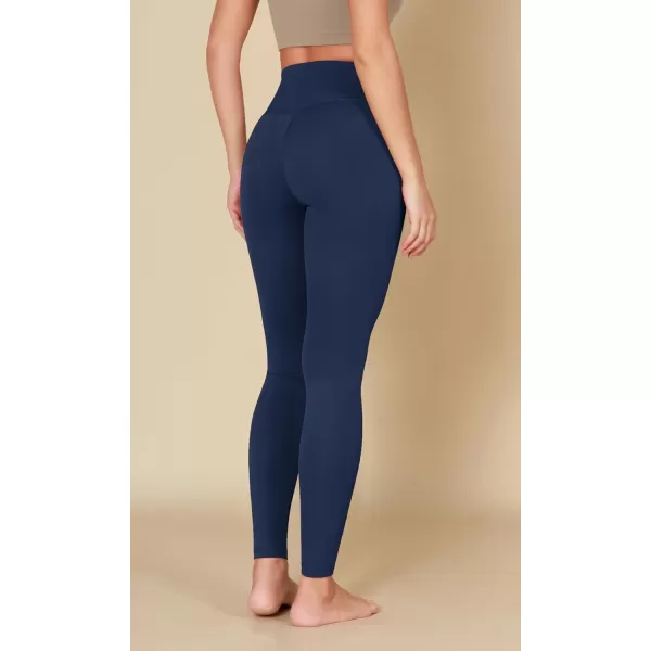 ODODOS ODCLOUD Crossover 78 Leggings with Back Pocket for Women 23quot  25quot  28quot V High Wasit Lounge Yoga PantsNavy
