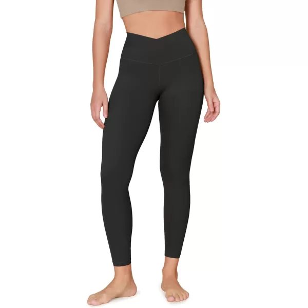 ODODOS ODCLOUD Crossover 78 Leggings with Back Pocket for Women 23quot  25quot  28quot V High Wasit Lounge Yoga PantsOnyx Black Grey