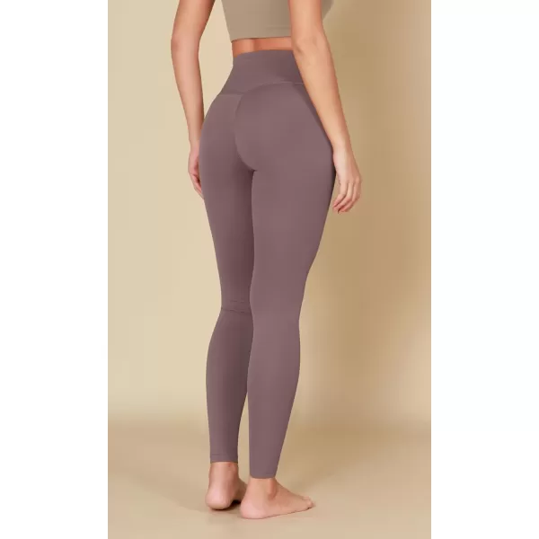 ODODOS ODCLOUD Crossover 78 Leggings with Back Pocket for Women 23quot  25quot  28quot V High Wasit Lounge Yoga PantsPurple Taupe