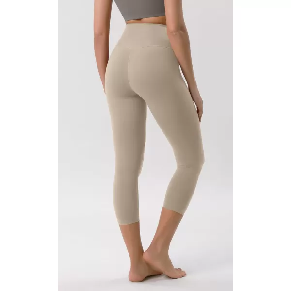 ODODOS ODCLOUD Crossover 78 Leggings with Back Pocket for Women 23quot  25quot  28quot V High Wasit Lounge Yoga PantsShaker Beige