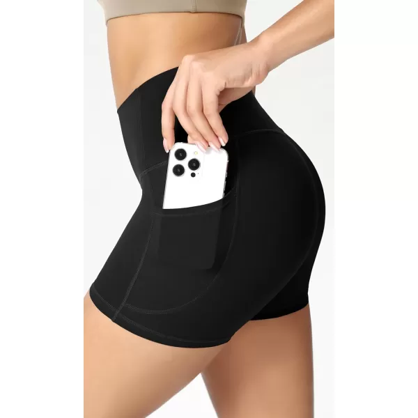 ODODOS ODCLOUD Womens High Waist Lounge Yoga Shorts with Pockets 4quot6quot8quot10quot Buttery Soft Biker ShortsBlack