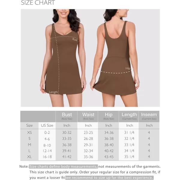 ODODOS Womens Cloud Feeling Tank Dress with Separate Shorts and Built in Bra U Back Mini Tennis DressPurple Taupe