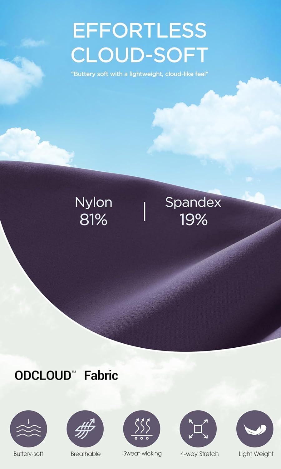 ODODOS Cloud Feeling Crossover High Waist Flared Pants for Women Bootcut Yoga Pants with Back Pocket3032quot InseamDark Purple
