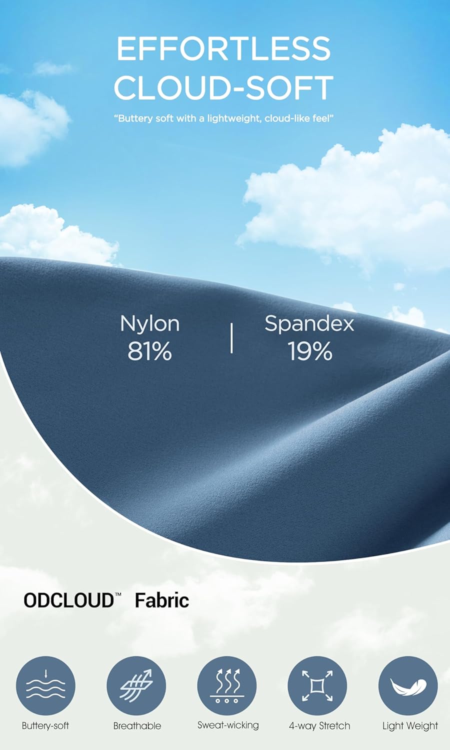ODODOS Cloud Feeling Crossover High Waist Flared Pants for Women Bootcut Yoga Pants with Back Pocket3032quot InseamInk Blue