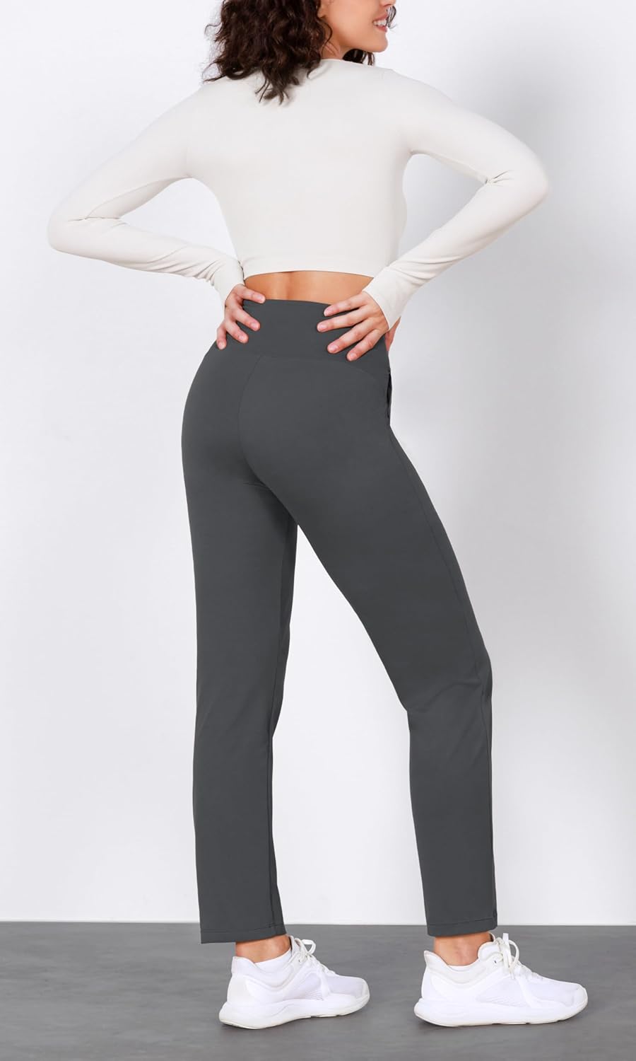 ODODOS Cloud Feeling Jogger Pants with Pockets for Women High Waist Sweatpants Casual Lounge Ankle PantsCharcoal