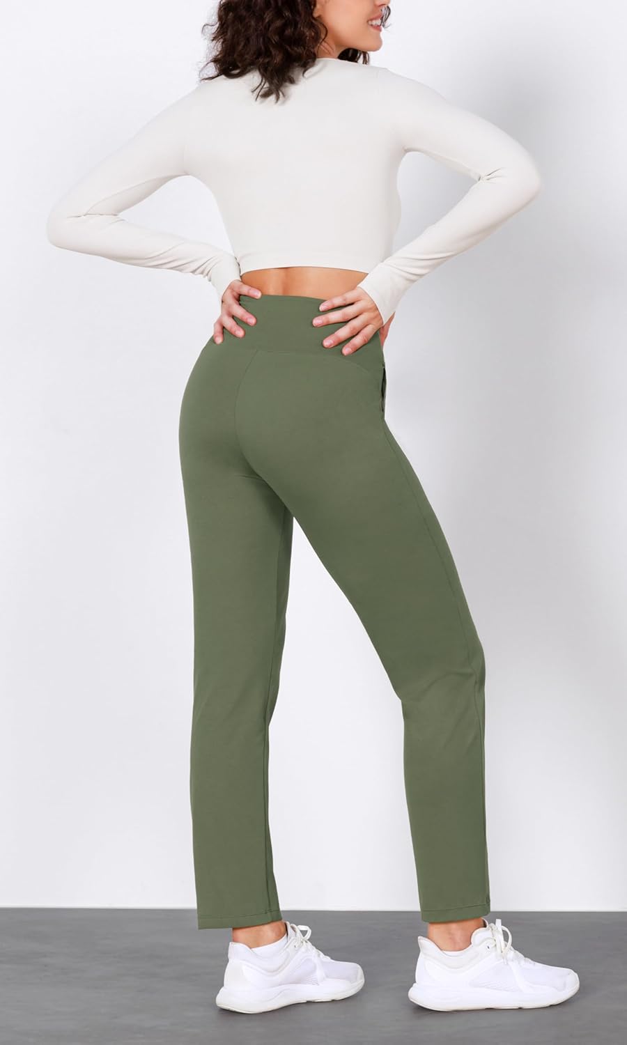 ODODOS Cloud Feeling Jogger Pants with Pockets for Women High Waist Sweatpants Casual Lounge Ankle PantsDark Olive