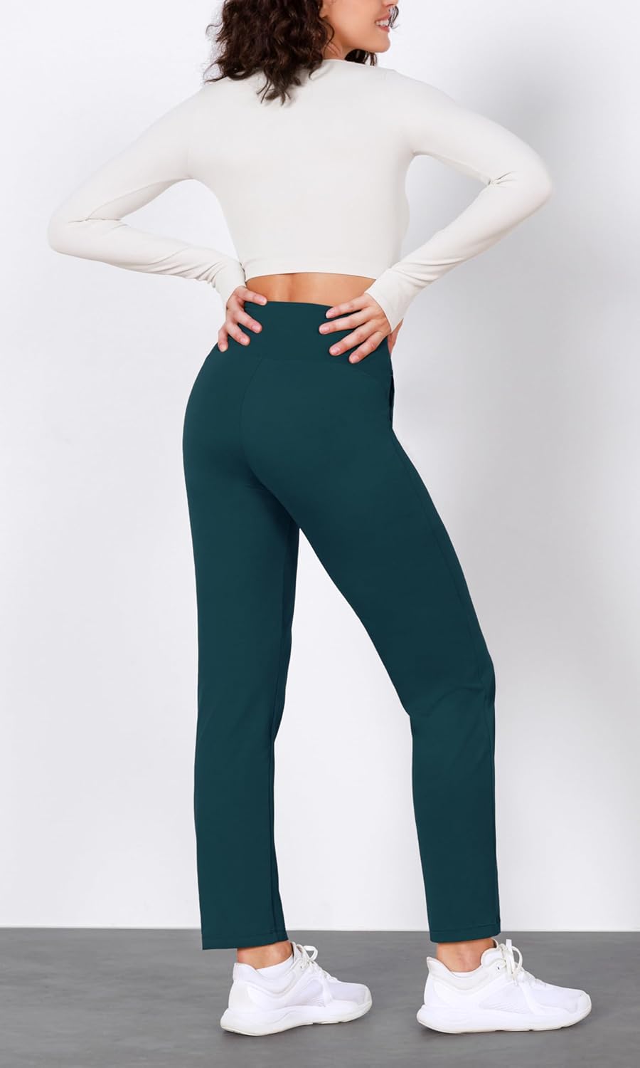 ODODOS Cloud Feeling Jogger Pants with Pockets for Women High Waist Sweatpants Casual Lounge Ankle PantsForest Teal