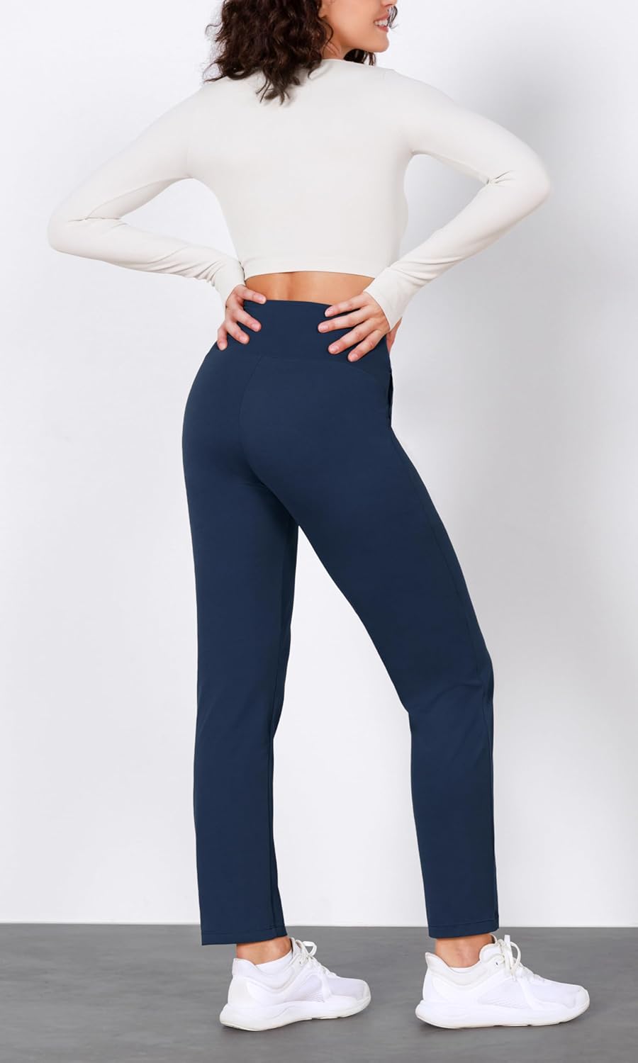 ODODOS Cloud Feeling Jogger Pants with Pockets for Women High Waist Sweatpants Casual Lounge Ankle PantsNavy