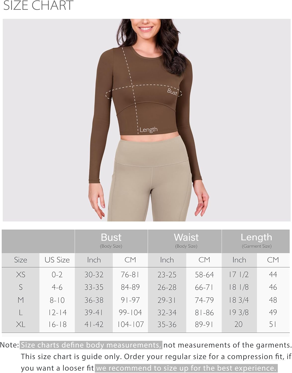 ODODOS Cloud Feeling Long Sleeve Crop Tops for Women Crew Neck Athletic Gym Workout Yoga Tee ShirtsShaker Beige