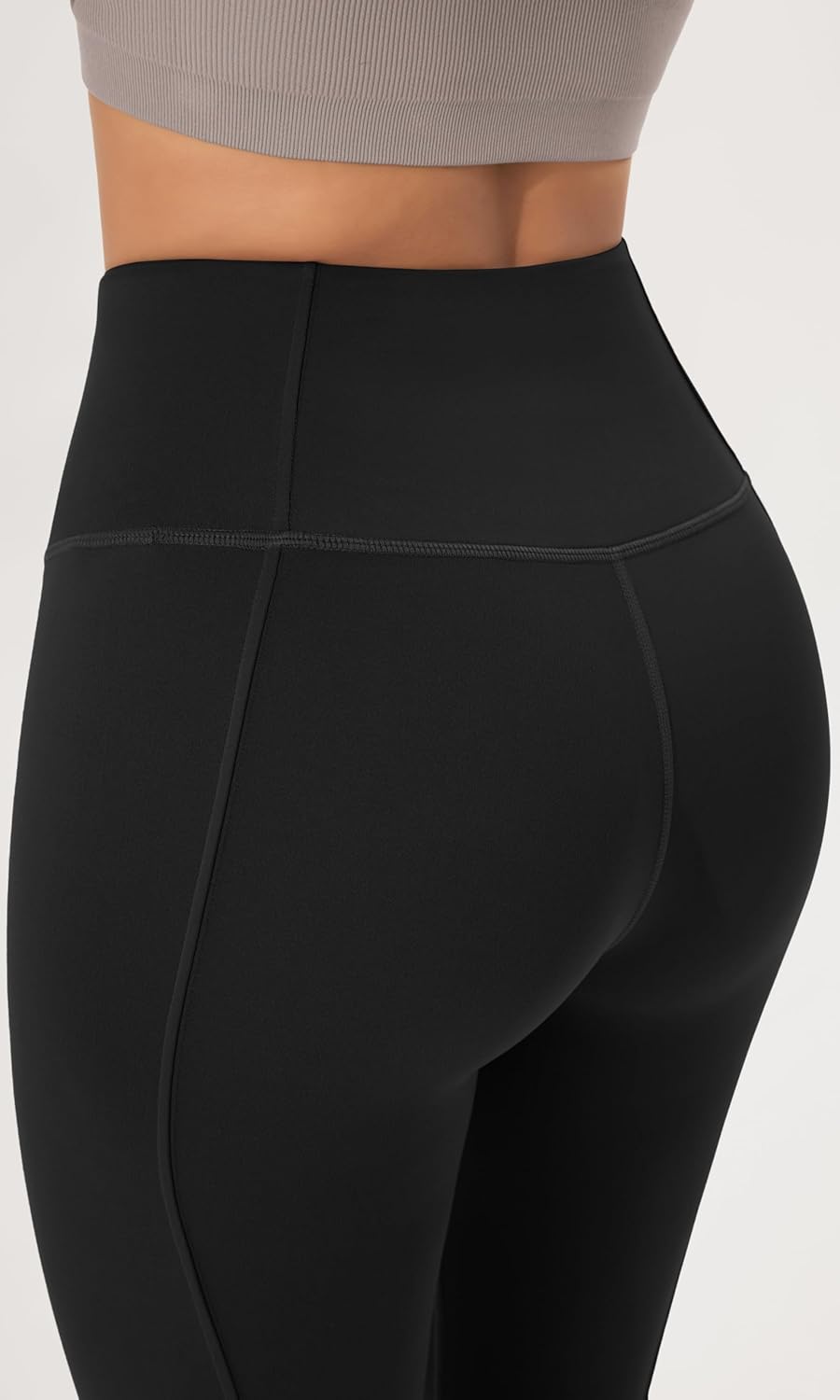 ODODOS Cloud Feeling SplitHem Flared Pants for Women 29quot 31quot High Waisted Lounge Bootcut Yoga PantsBlack