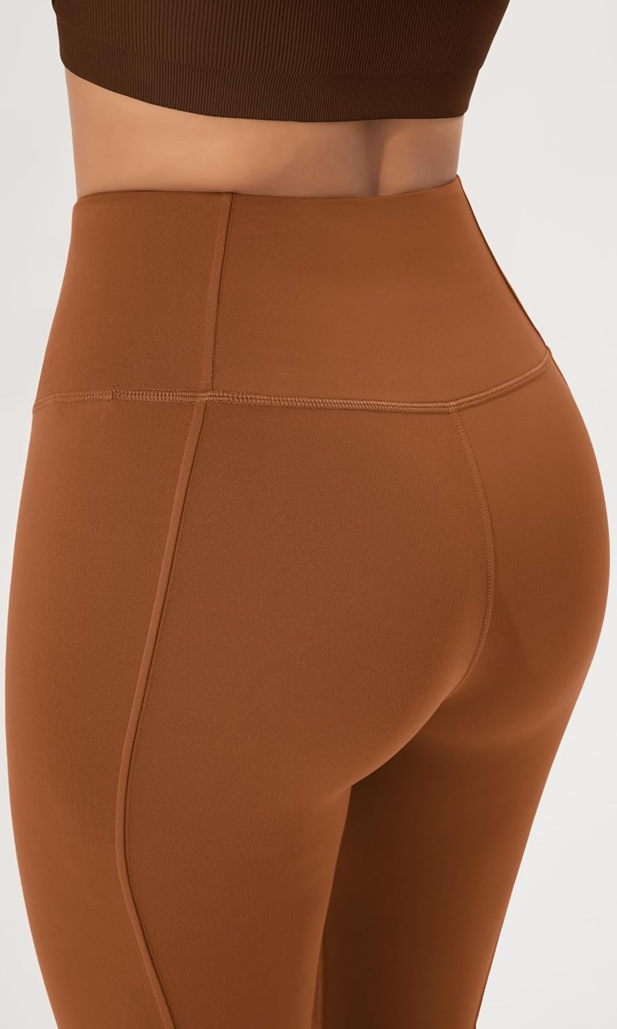 ODODOS Cloud Feeling SplitHem Flared Pants for Women 29quot 31quot High Waisted Lounge Bootcut Yoga PantsCaramel