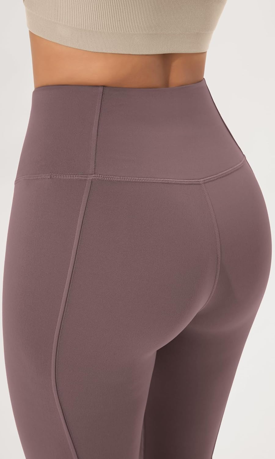 ODODOS Cloud Feeling SplitHem Flared Pants for Women 29quot 31quot High Waisted Lounge Bootcut Yoga PantsPurple Taupe