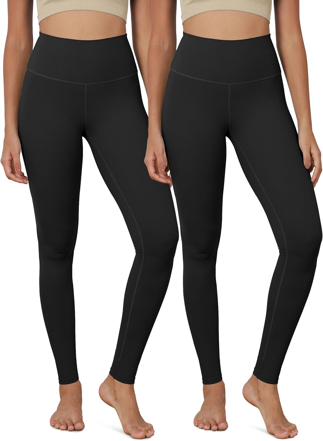 ODODOS ODCLOUD 2Pack Buttery Soft Lounge Yoga Leggings for Women 23quot  25quot 28quot High Waist Yoga Pants1blackblack