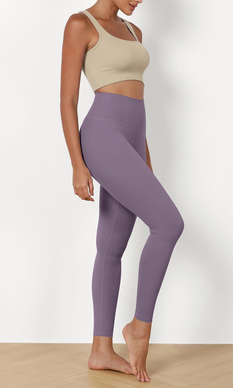 ODODOS ODCLOUD 2Pack Buttery Soft Lounge Yoga Leggings for Women 23quot  25quot 28quot High Waist Yoga PantsBlackash Violet