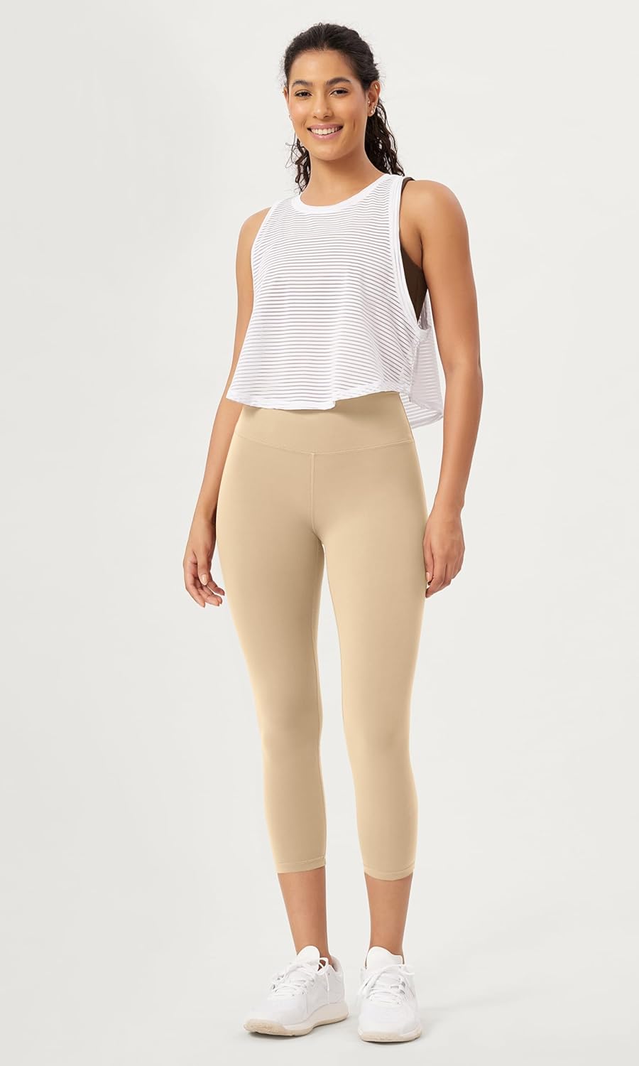 ODODOS ODCLOUD 2Pack Buttery Soft Lounge Yoga Leggings for Women 23quot  25quot 28quot High Waist Yoga PantsBlackbeige