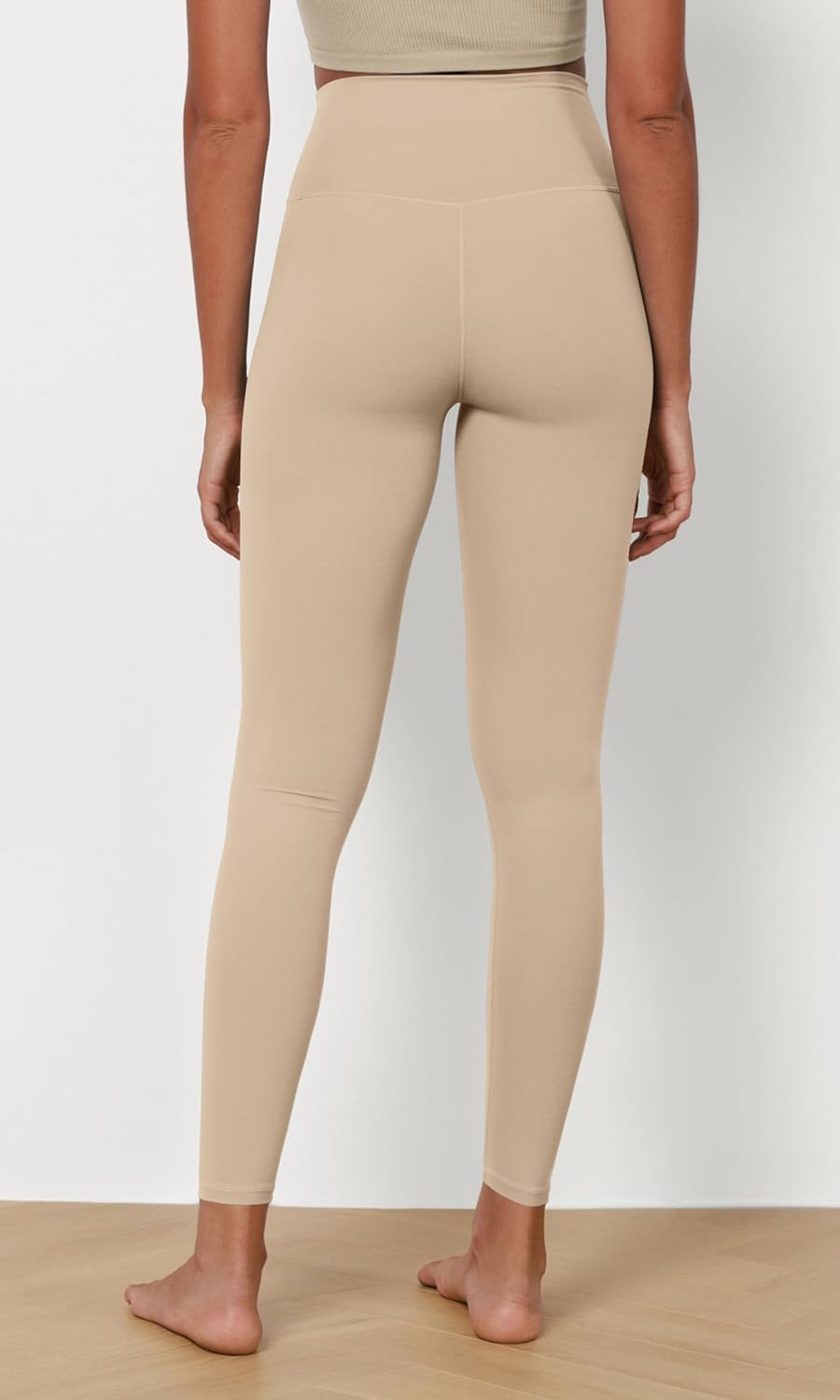 ODODOS ODCLOUD 2Pack Buttery Soft Lounge Yoga Leggings for Women 23quot  25quot 28quot High Waist Yoga PantsBlackbeige