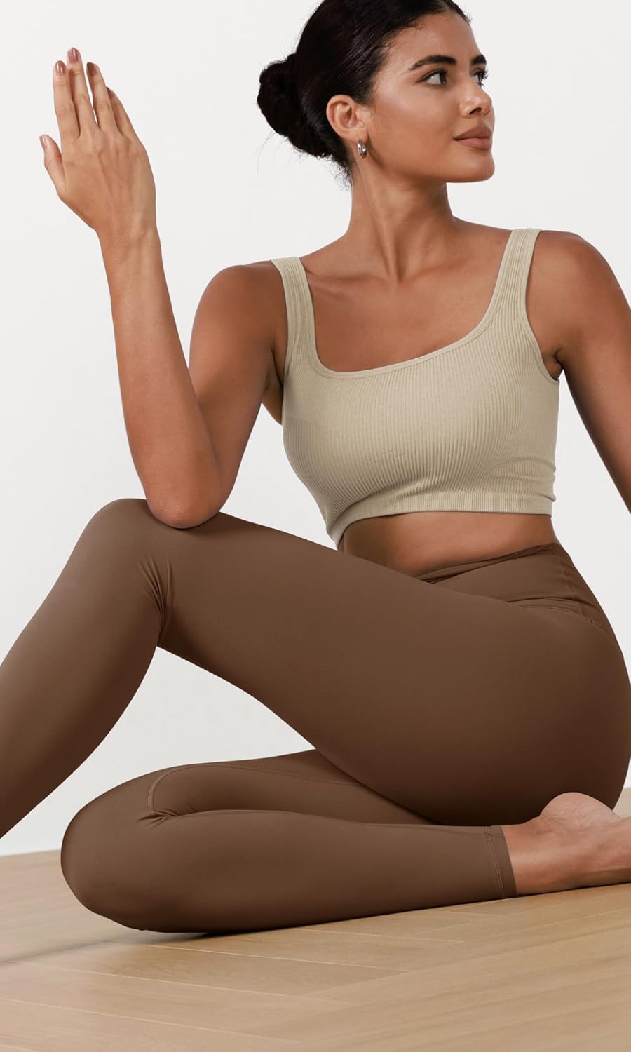 ODODOS ODCLOUD 2Pack Buttery Soft Lounge Yoga Leggings for Women 23quot  25quot 28quot High Waist Yoga PantsBlackbrunette