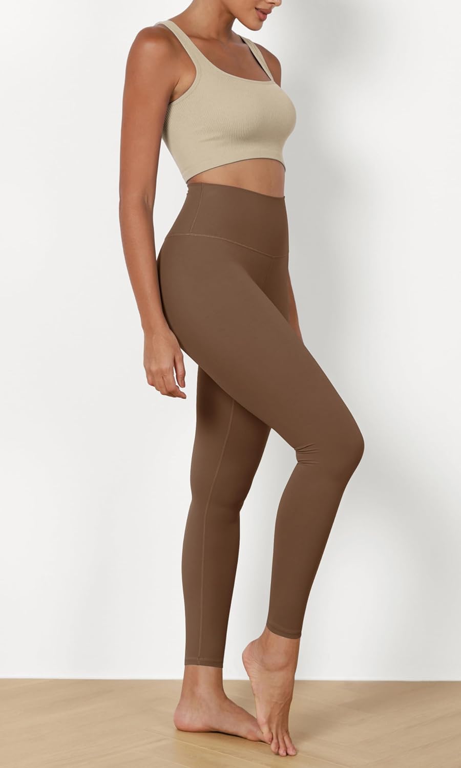 ODODOS ODCLOUD 2Pack Buttery Soft Lounge Yoga Leggings for Women 23quot  25quot 28quot High Waist Yoga PantsBlackbrunette