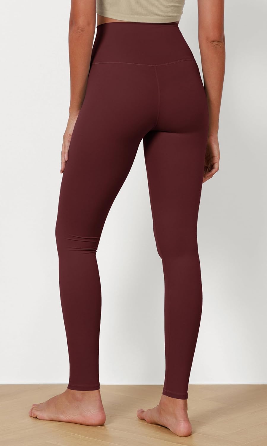 ODODOS ODCLOUD 2Pack Buttery Soft Lounge Yoga Leggings for Women 23quot  25quot 28quot High Waist Yoga PantsBlackburgundy
