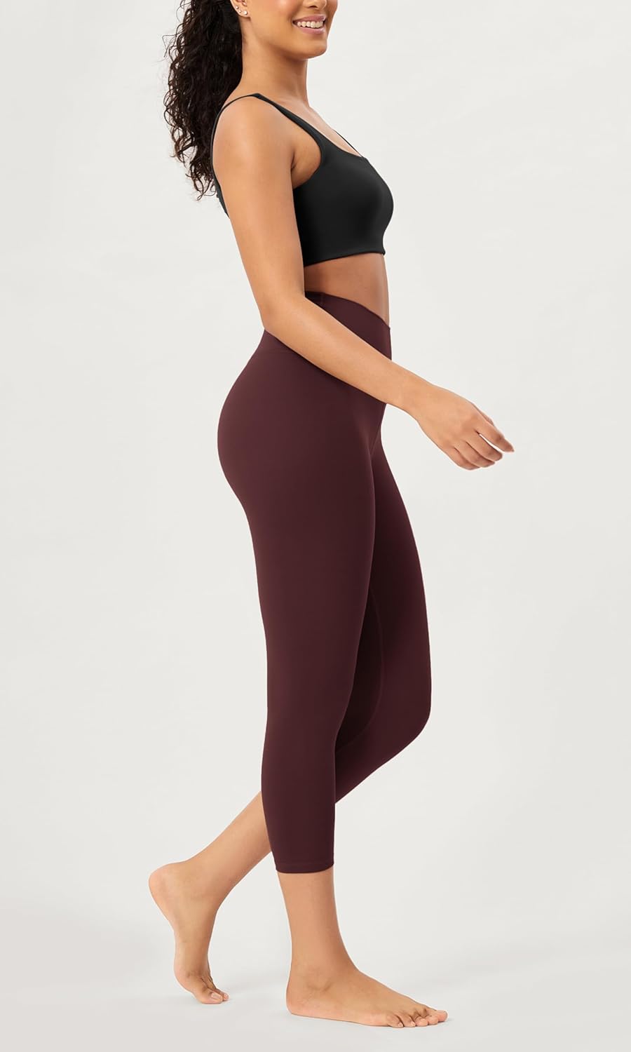 ODODOS ODCLOUD 2Pack Buttery Soft Lounge Yoga Leggings for Women 23quot  25quot 28quot High Waist Yoga PantsBlackburgundy