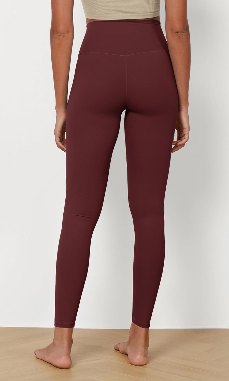 ODODOS ODCLOUD 2Pack Buttery Soft Lounge Yoga Leggings for Women 23quot  25quot 28quot High Waist Yoga PantsBlackburgundy