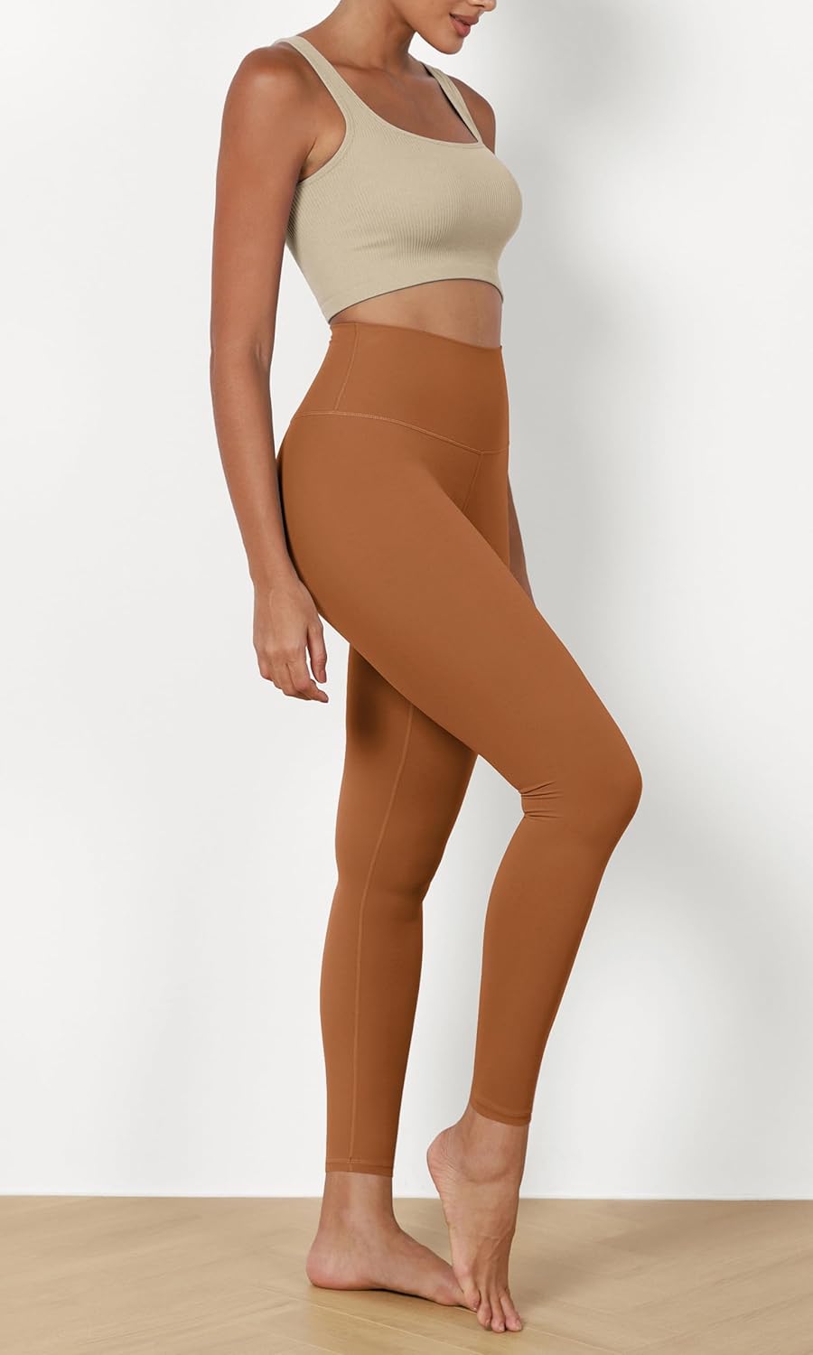 ODODOS ODCLOUD 2Pack Buttery Soft Lounge Yoga Leggings for Women 23quot  25quot 28quot High Waist Yoga PantsBlackcaramel
