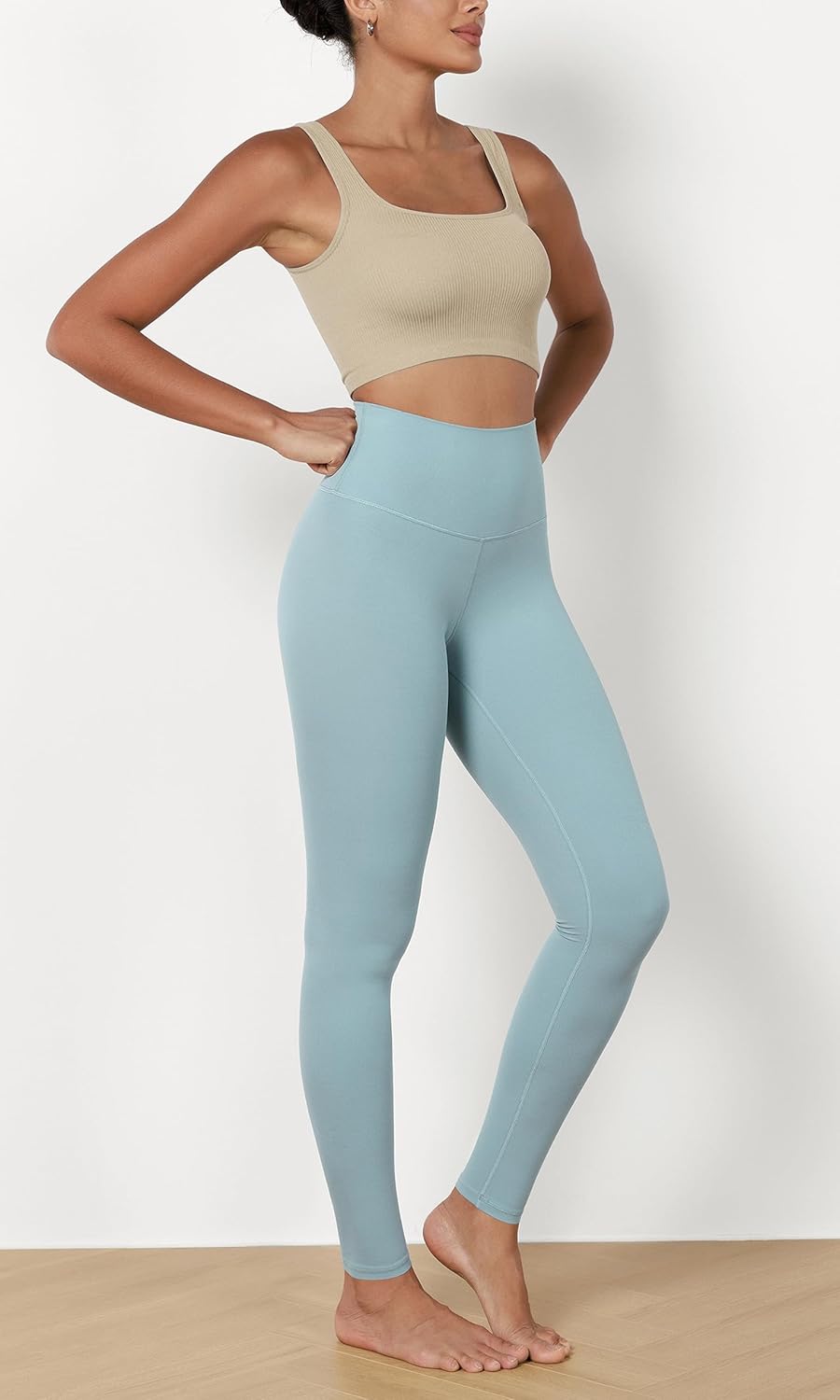 ODODOS ODCLOUD 2Pack Buttery Soft Lounge Yoga Leggings for Women 23quot  25quot 28quot High Waist Yoga PantsBlackchambray