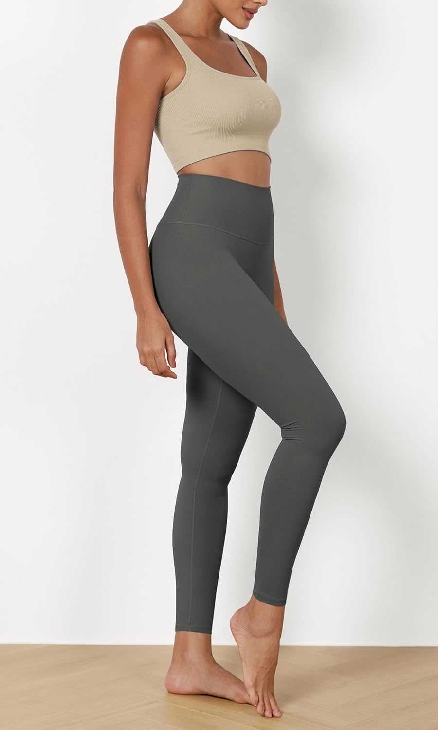 ODODOS ODCLOUD 2Pack Buttery Soft Lounge Yoga Leggings for Women 23quot  25quot 28quot High Waist Yoga PantsBlackcharcoal