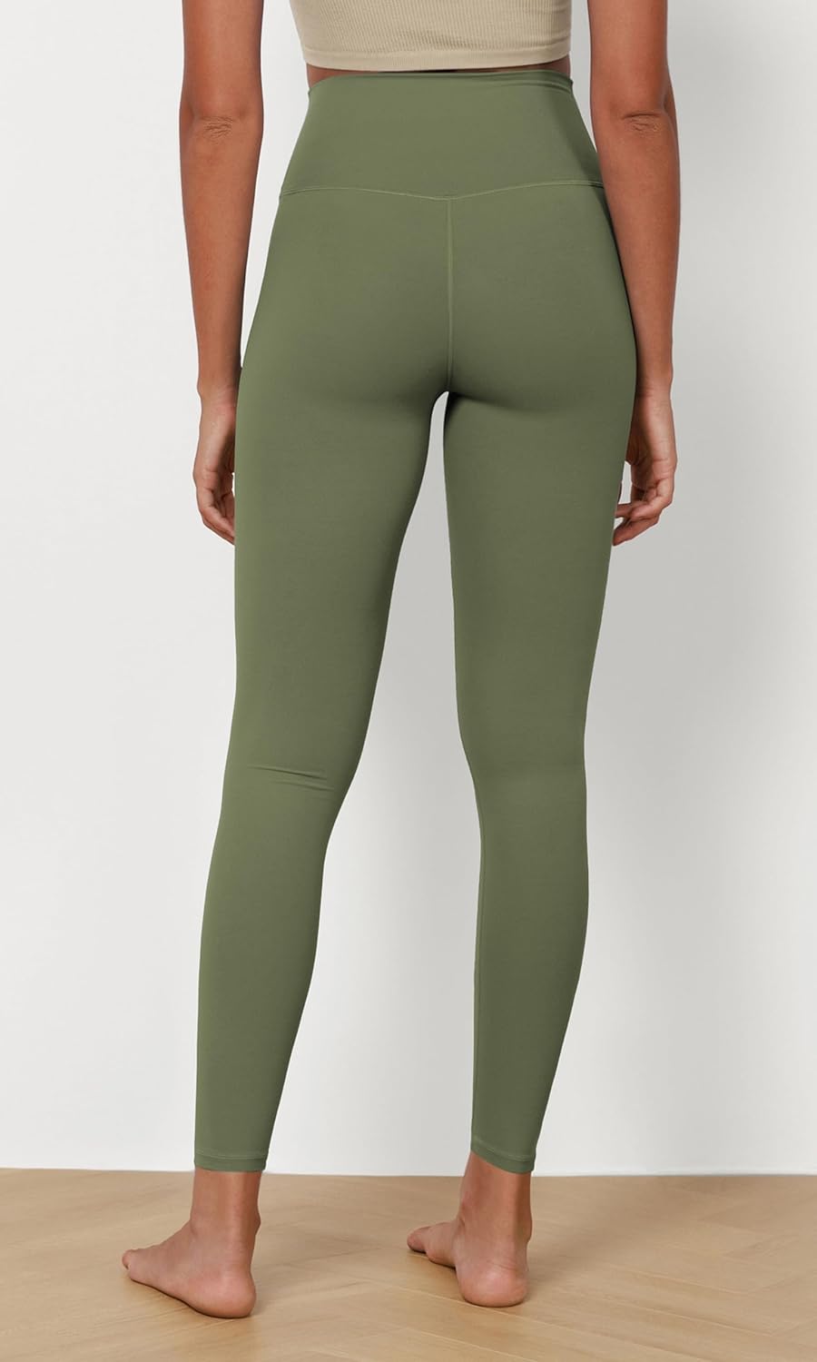 ODODOS ODCLOUD 2Pack Buttery Soft Lounge Yoga Leggings for Women 23quot  25quot 28quot High Waist Yoga PantsBlackdark Olive