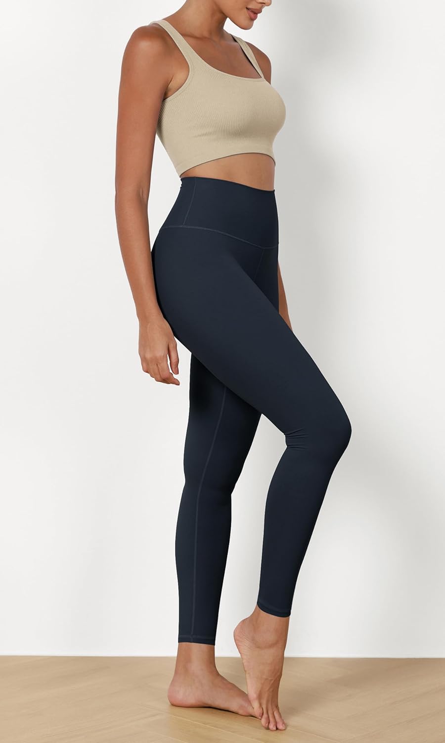 ODODOS ODCLOUD 2Pack Buttery Soft Lounge Yoga Leggings for Women 23quot  25quot 28quot High Waist Yoga PantsBlackdeep Navy