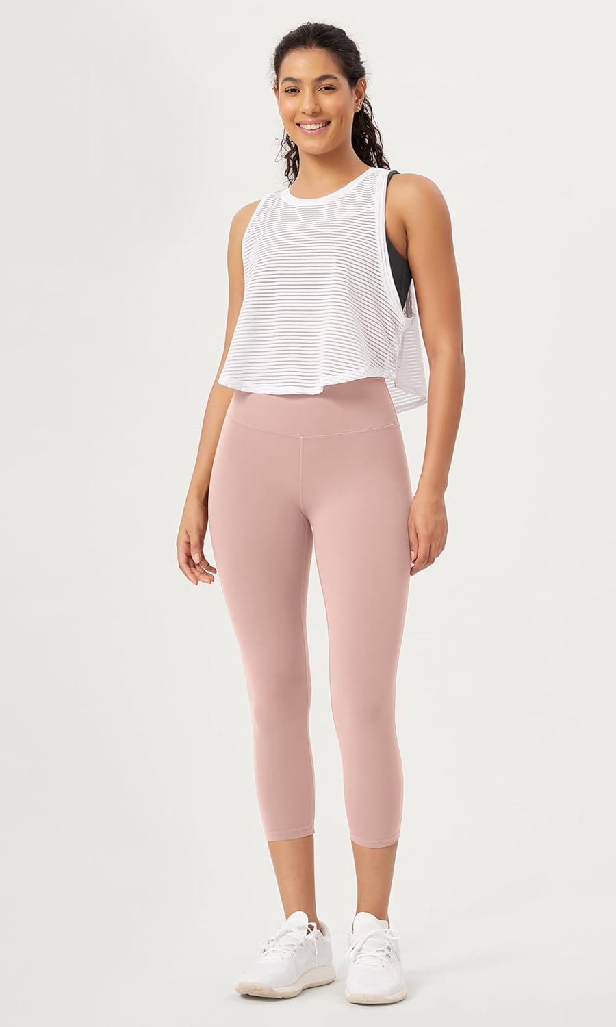 ODODOS ODCLOUD 2Pack Buttery Soft Lounge Yoga Leggings for Women 23quot  25quot 28quot High Waist Yoga PantsBlackdusty Pink