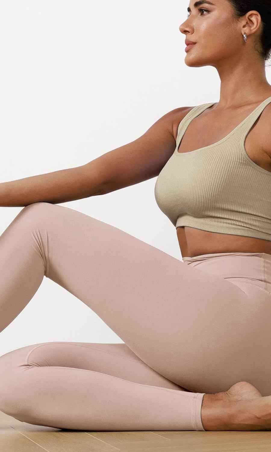 ODODOS ODCLOUD 2Pack Buttery Soft Lounge Yoga Leggings for Women 23quot  25quot 28quot High Waist Yoga PantsBlackdusty Pink