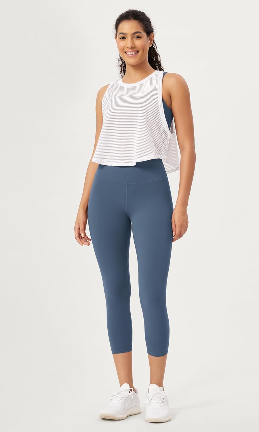 ODODOS ODCLOUD 2Pack Buttery Soft Lounge Yoga Leggings for Women 23quot  25quot 28quot High Waist Yoga PantsBlackink Blue